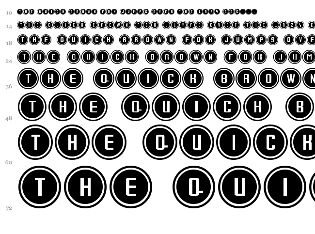 Console font waterfall